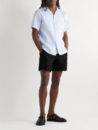 Theory - Curtis Straight-Leg Linen-Blend Shorts - Black