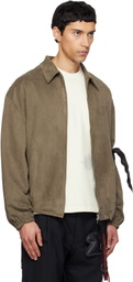 Song for the Mute Brown Slim Coach Jacket
