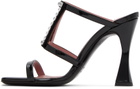 Les Petits Joueurs Black Hoya Heeled Sandals