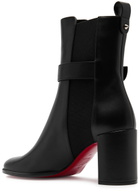 Christian Louboutin CL Chelsea Booty 70 Leather Ankle Boots Black
