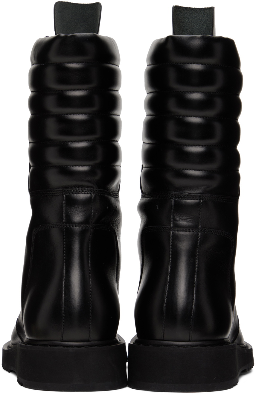 Rick Owens Black Basket Creeper Boots Rick Owens