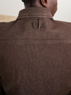 Jacquemus - Simon Logo-Embroidered Denim Shirt - Brown