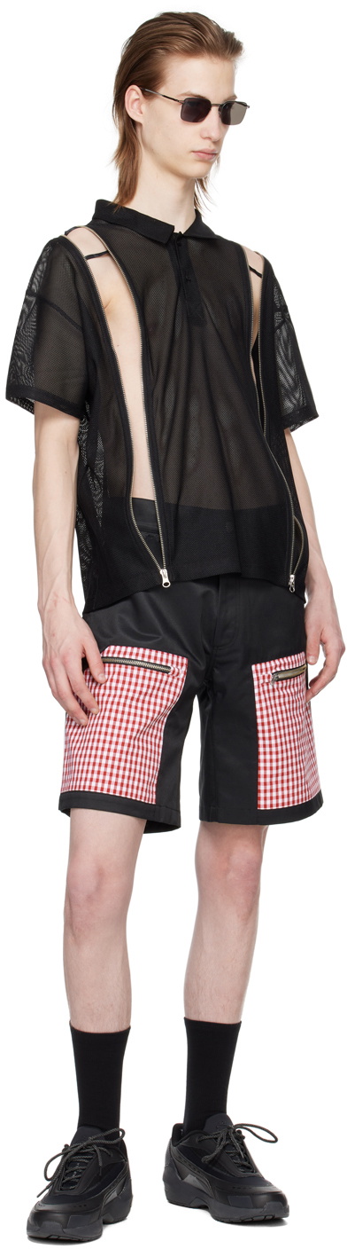 Olly Shinder Black Zip Polo