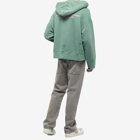 Palm Angels Men's Painted Popover Hoody in Green/Pink