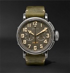 Zenith - Heritage Pilot Ton-Up 45mm Stainless Steel and Nubuck Watch - Green