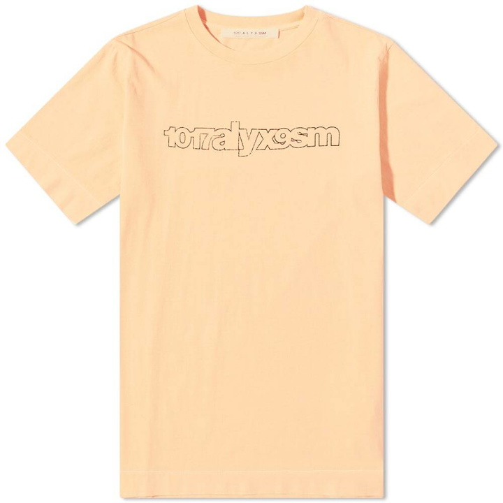 Photo: 1017 ALYX 9SM Men's Outline Logo T-Shirt in Orange