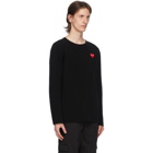 Comme des Garcons Play Black Heart Patch Crewneck Sweater