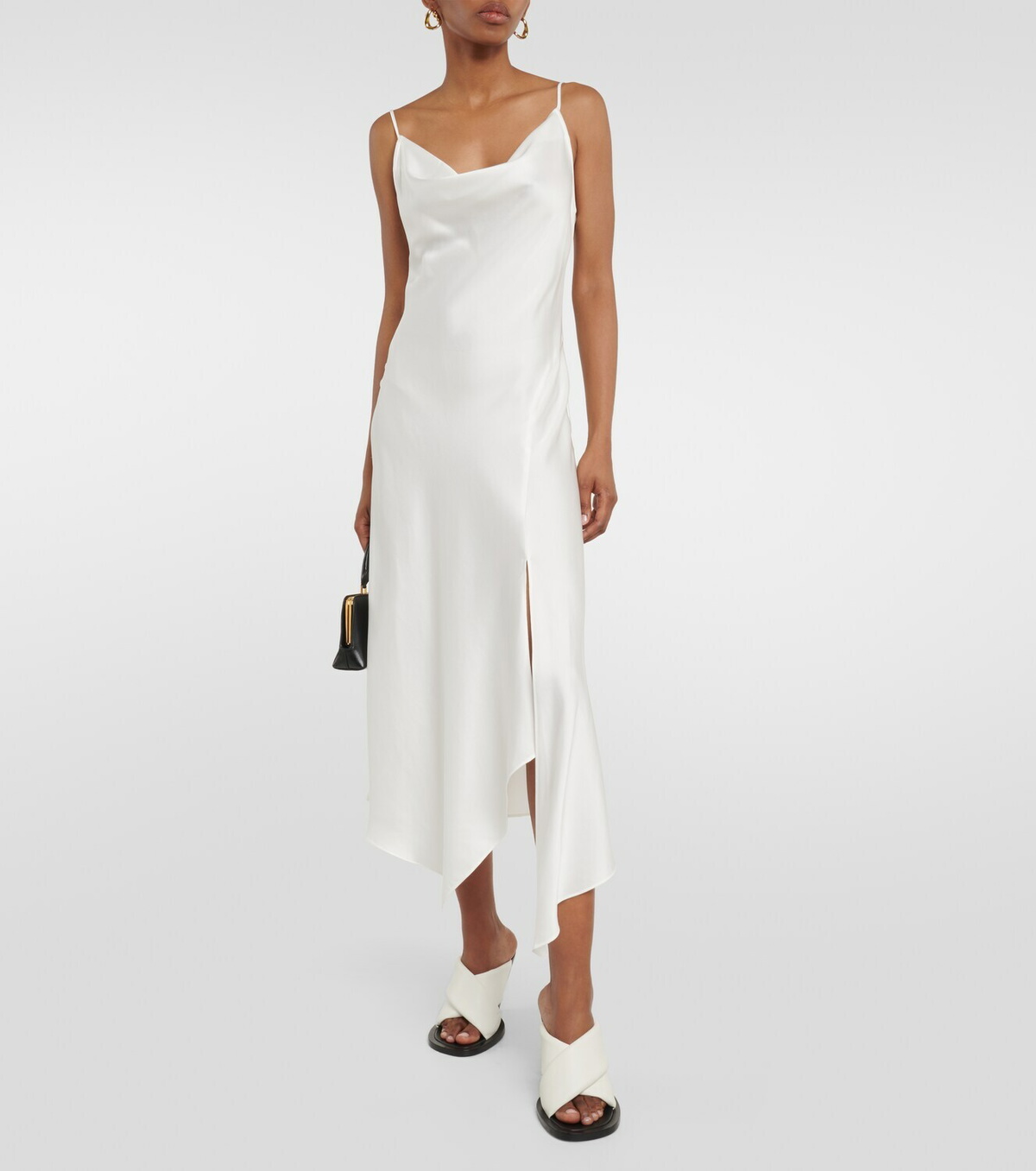 Simkhai Asymmetrical midi slip dress Simkhai