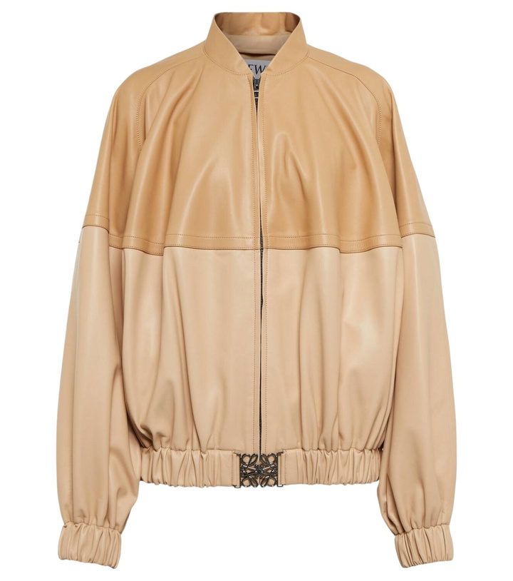 Photo: Loewe Anagram leather bomber jacket