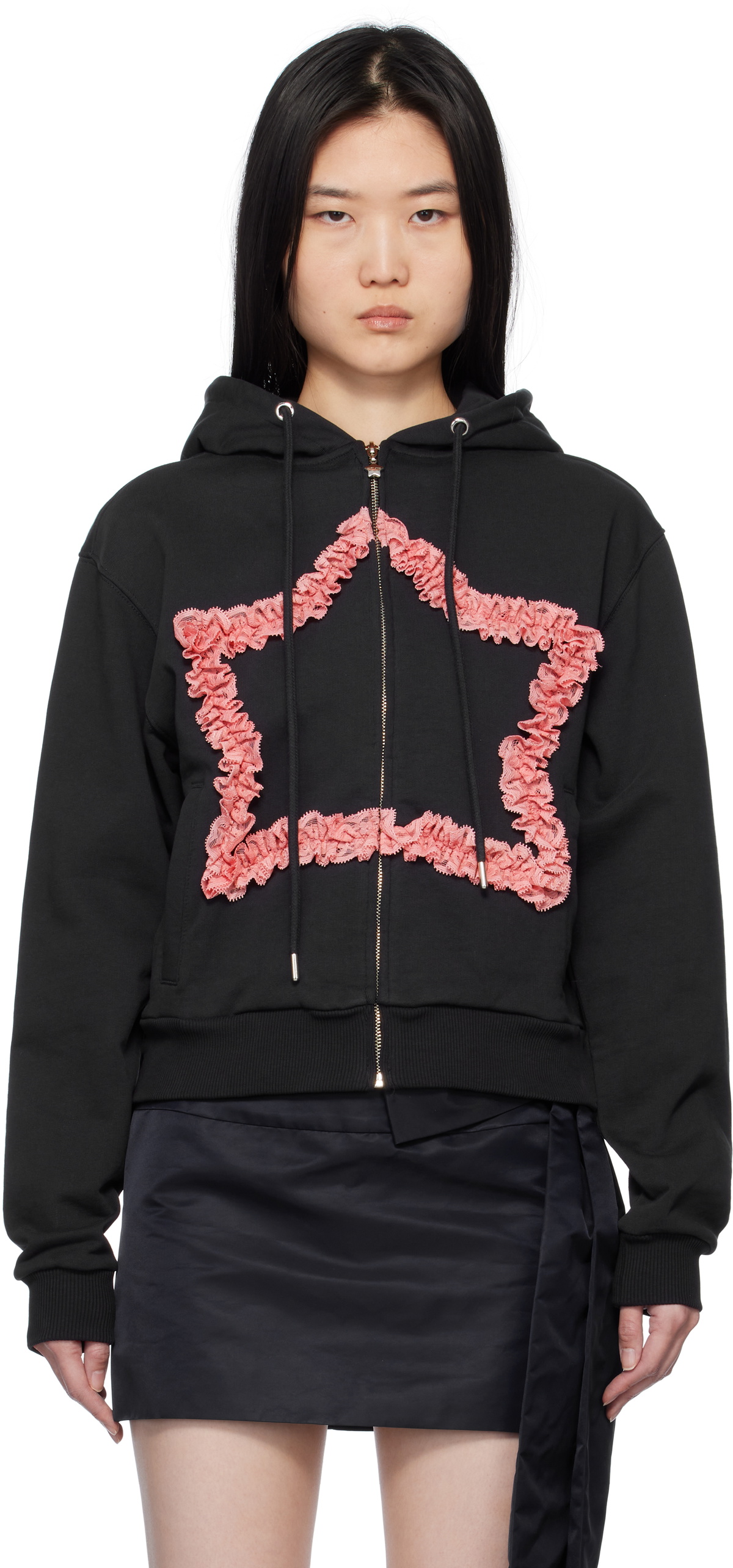 Sandy Liang Gray Sookie Hoodie Sandy Liang