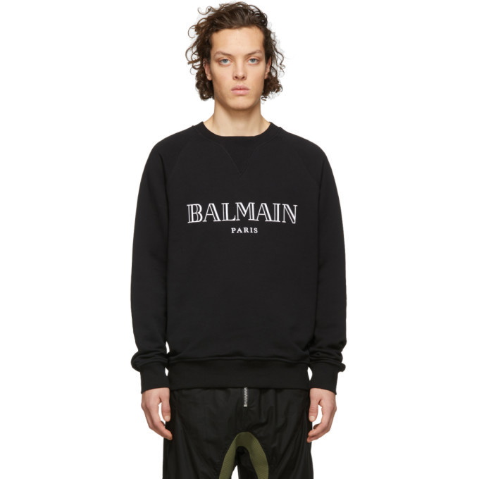 Photo: Balmain Black Logo Sweatshirt