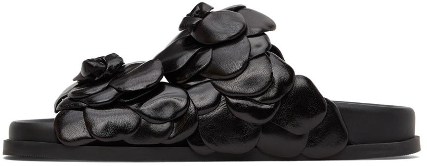 Valentino Garavani Black 03 Rose Edition Atelier Petal Sandals