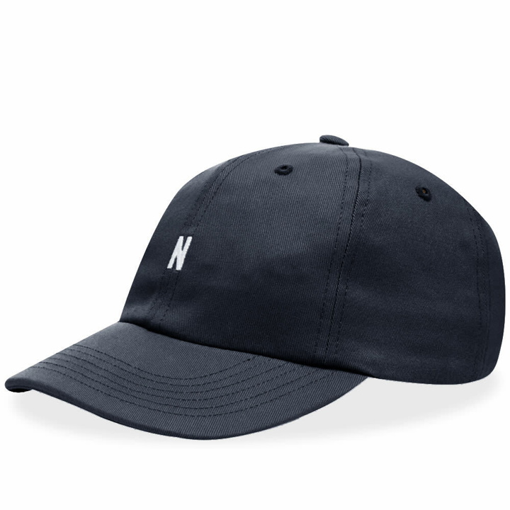 Photo: Norse Projects Men's Twill Sports Cap in Dark Navy