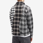 Dime Men's Triple Plaid Shirt in Black
