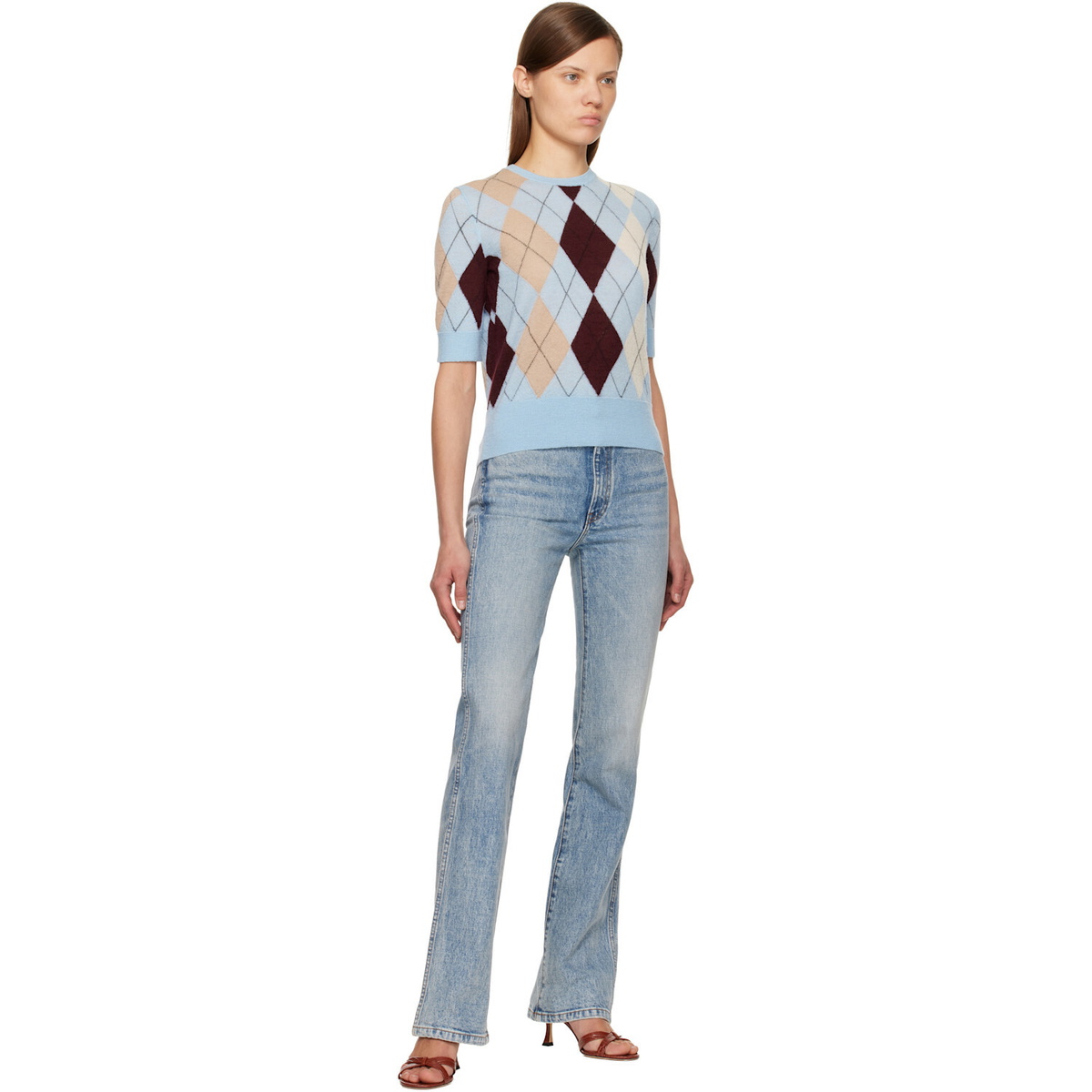 KHAITE Blue Danielle Stretch Jeans