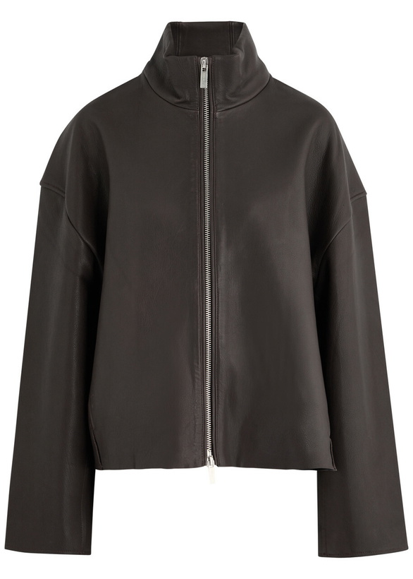 Photo: Remain BY Birger Christensen Leather Jacket Brown