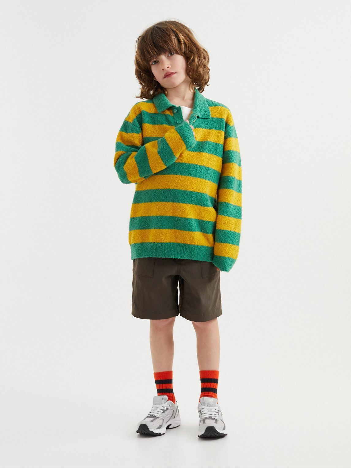 ARKET Kids - Ralph Stretch Recycled Twill Chino Shorts - Green