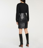 Stand Studio - Maci leather midi skirt