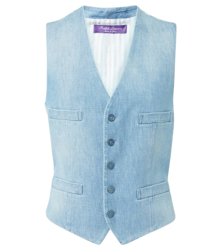 Photo: Ralph Lauren Collection Distressed denim vest