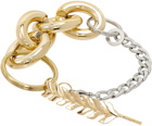 Bless Silver & Gold Materialmix Hairpin Bracelet