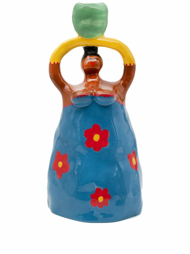 Photo: LAETITIA ROUGET Blue Nina Earthenware Candle Holder