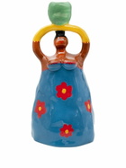 LAETITIA ROUGET Blue Nina Earthenware Candle Holder