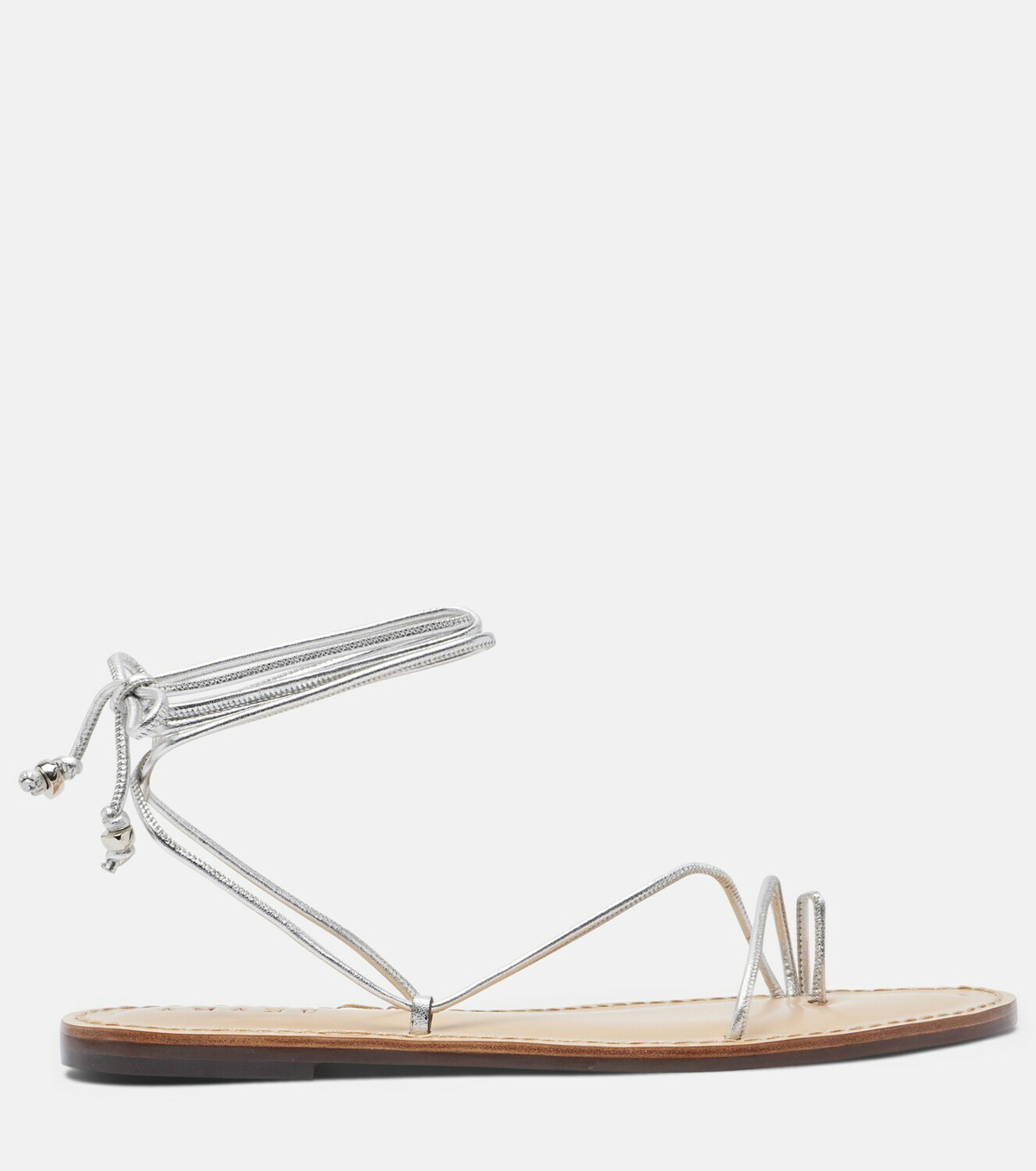 Amanu Karima metallic leather sandals