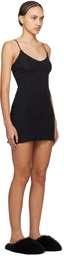 Cou Cou Black 'The Cami Slip' Minidress