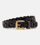 The Row Woven leather belt
