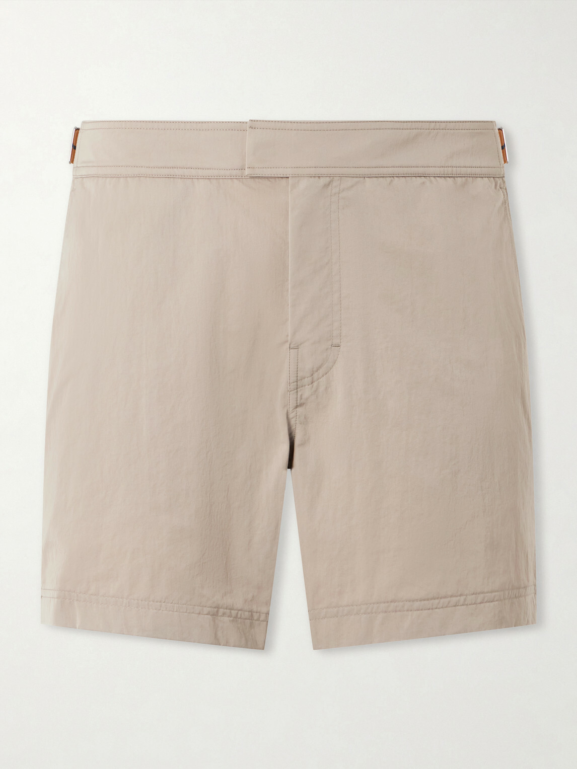 Zegna - Rio Straight-Leg Mid-Length Swim Shorts - Neutrals