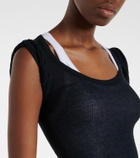 Alaïa Ribbed-knit midi dress