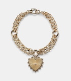 FoundRae True Love 18kt gold charm bracelet with diamond