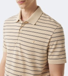 Valentino VGold striped cotton polo shirt