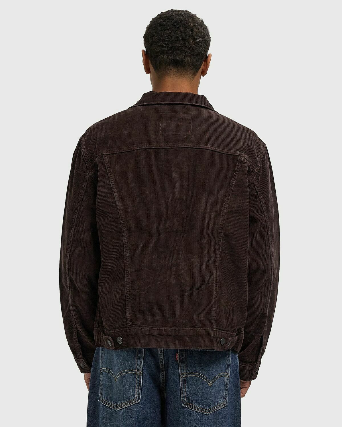 Levis THE TRUCKER JACKET Brown Mens Denim Jacket