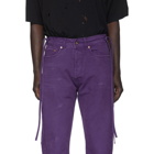 Vyner Articles Purple Distressed Karate Jeans