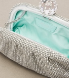 Aquazzura Tequila crystal-embellished clutch