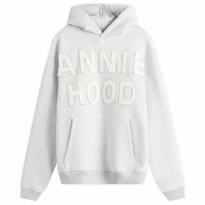 Photo: ANNIE HOOD Men's Applique Hoodie in Grey