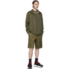 Helmut Lang Khaki Sport Stripe Track Jacket