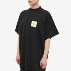 Balenciaga Men's Oversized Post It T-Shirt in Washed Black