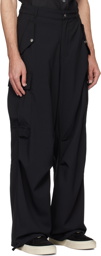 Rhude Black Four-Pocket Cargo Pants