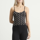 Marine Serre Women's Moon Printed Straps Top in Inverse Tan