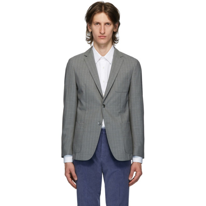 Photo: Boss Grey Wool Nolvay Blazer