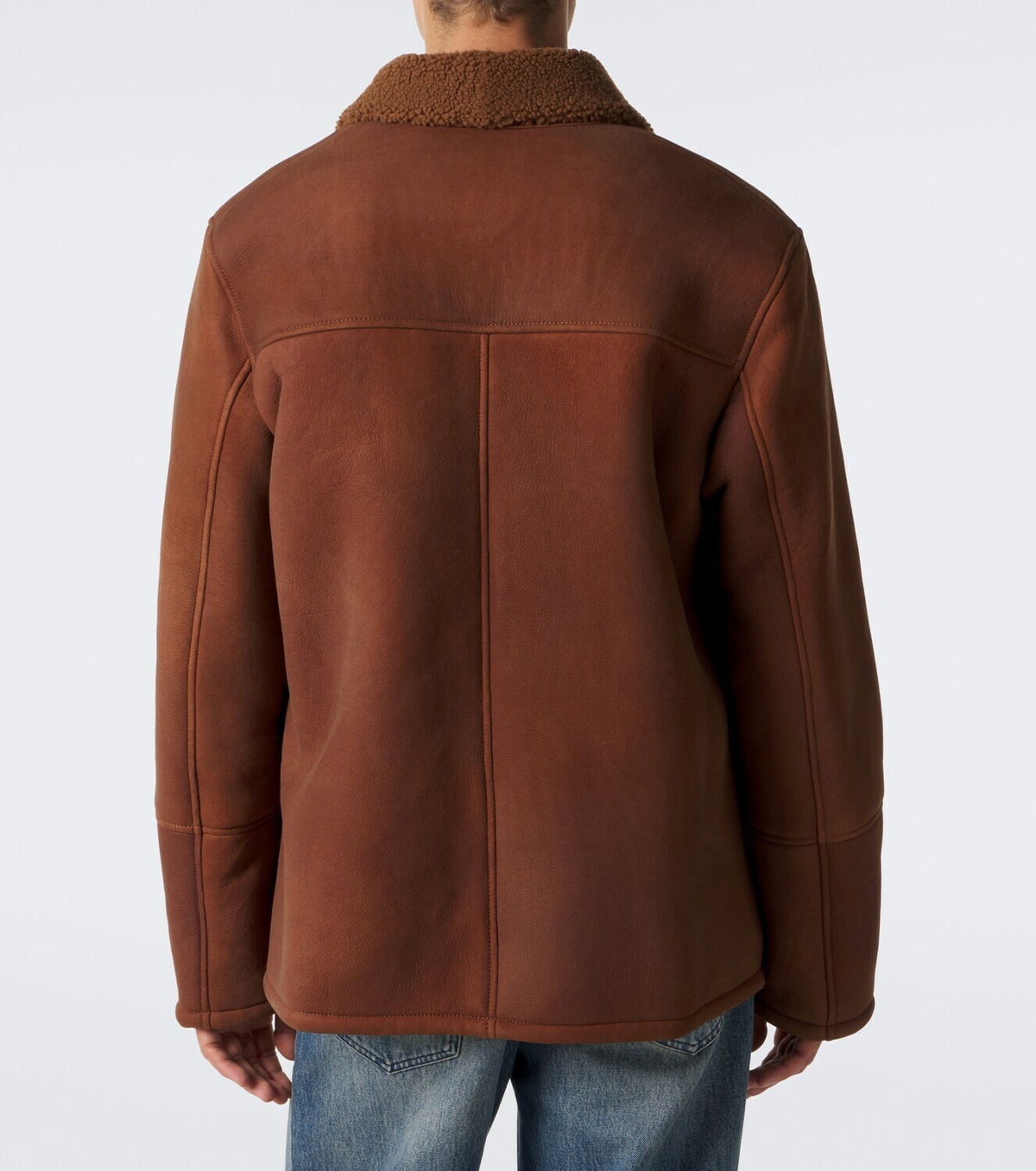 Arma Rickson shearling-trimmed leather jacket