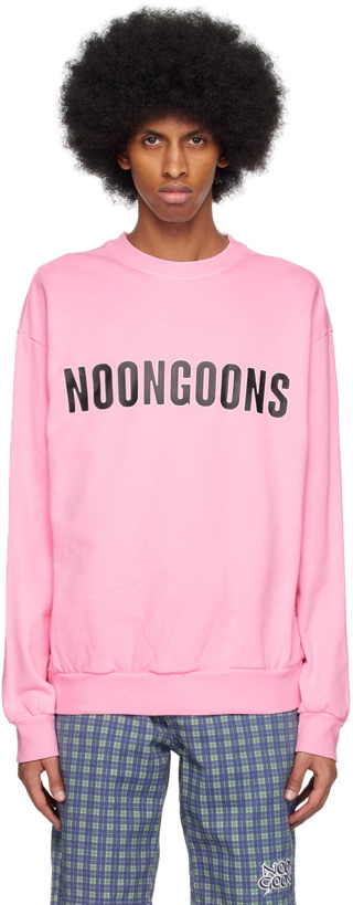 Photo: Noon Goons Pink Spellout Sweatshirt