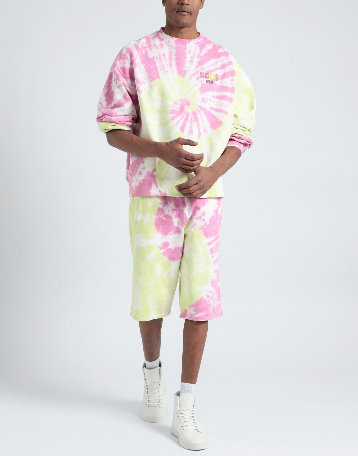 Gcds Mens Sweatshirt in Pink