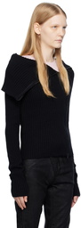 OPEN YY Black Zip Sweater