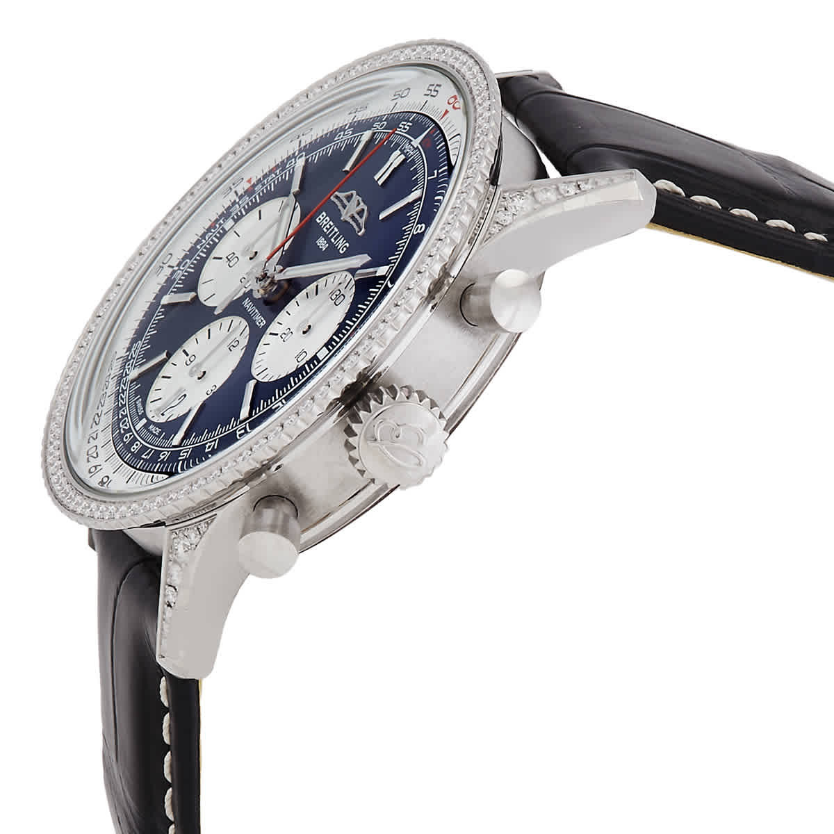 Breitling Navitimer 41mm B01 Chronograph Automatic Diamond Blue Dial Watch AB0139631C1P1
