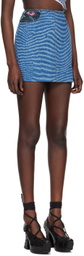 VITELLI SSENSE Exclusive Blue Denim Miniskirt