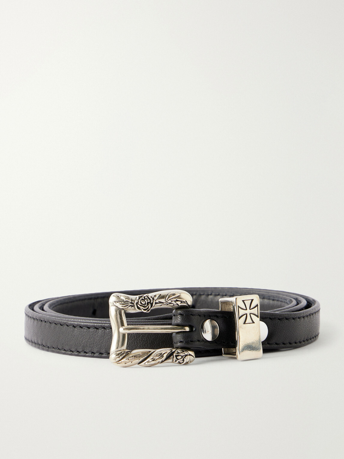 Enfants Riches Déprimés - 1cm Leather Belt - Black