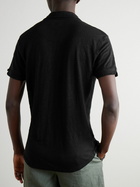 Orlebar Brown - Sebastian Slim-Fit Linen-Jersey Polo Shirt - Black